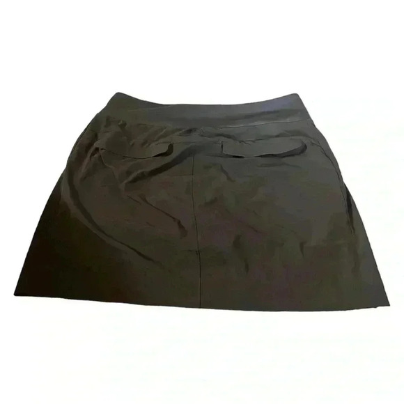 Athleta Soho Brown / Gray Skort with Skirt and Shorts Size 8 with zipper… - Picture 5 of 6